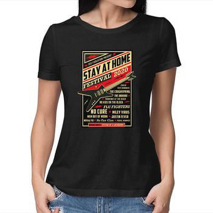 TeeFury Women s Graphic T shirt Quarantine Festival Music