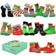 thumbnail image 1 of TeeHee Christmas 12-Pack Cotton Socks, Great Value Gift Box for Kids (12-24 Months, Snowman Plus), 1 of 16