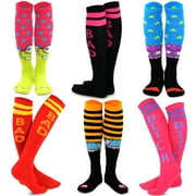 TEEHEE SOCKS TeeHee Fun Novelty Cotton Knee High Socks for Junior and Women Multipack