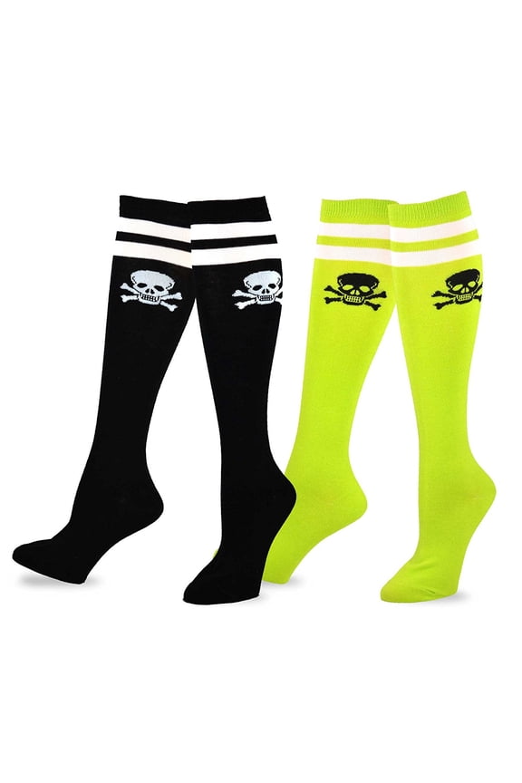 TeeHee Fun Novelty Cotton Knee High Socks for Junior and Women Multipack