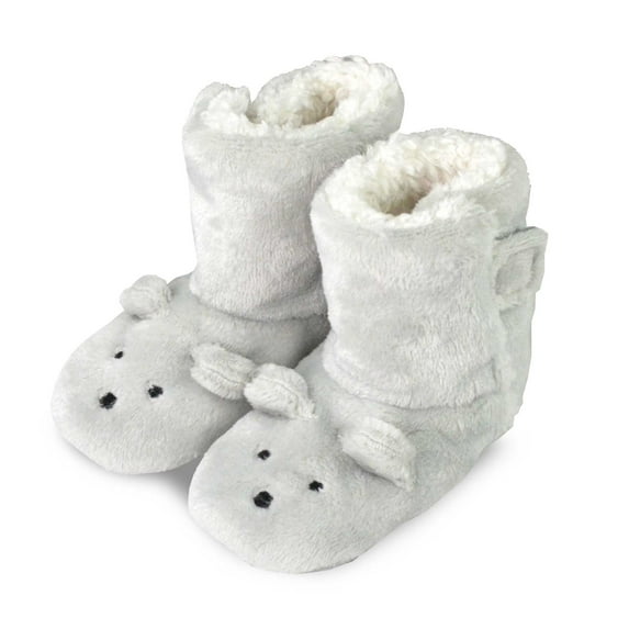 TeeHee Kids Fun and Cozy Rabit Fleece Booties for Infant Baby and Toddler