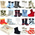 thumbnail image 1 of TeeHee Kids Toddler and Boys Socks Sports and Fun Cotton Crew Socks 18 Pair Pack with Gift Box, 1 of 11