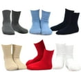 thumbnail image 1 of TeeHee Little Boys Cotton Fashion Crew Socks 6 Pair Pack for Boys, 1 of 7