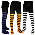 thumbnail image 1 of TeeHee Little Kids Girls Fashion Cotton Tights 3 Pair Pack, 1 of 8
