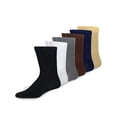 thumbnail image 1 of TeeHee Men's Bamboo Crew Dress Socks 6-pack (Comfort Top), 1 of 8