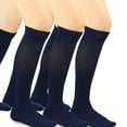 thumbnail image 1 of TeeHee Microfiber Compression Socks - Comfort, Soft, Relieve Leg Fatigue Knee High, Navy, Medium, 1 of 1