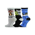 thumbnail image 1 of TeeHee Music Cotton Crew Socks for Women and Men 3-Pack (9-11, Animal Music), 1 of 4