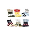 thumbnail image 1 of TeeHee Socks Boys Socks, 6 Pack Crew Cotton Stripe, 1 of 8