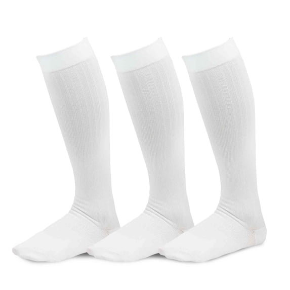 TeeHee Viscose from Bamboo Compression Knee High Socks with Rib 3-Pack