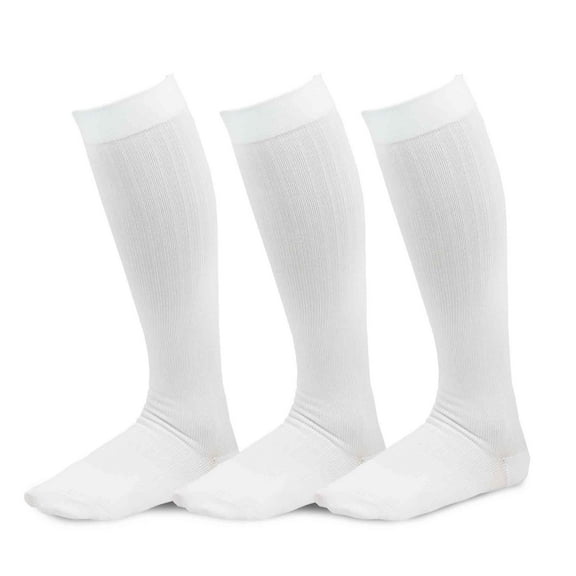 TeeHee Viscose from Bamboo Compression Knee High Socks with Rib 3-Pack