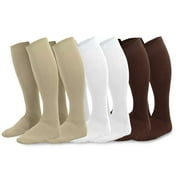 TeeHee Viscose from Bamboo Over the Calf Dress Socks for Men Multi-Pack