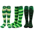 thumbnail image 1 of TeeHee Women's St. Patricks Day Cotton Knee High Socks 3-Pack (Irish), 1 of 4