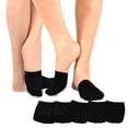 thumbnail image 1 of TeeHee Womens Seamless Toe Topper Liner Socks 5-Pack with Non-Skid Bottom, 1 of 5