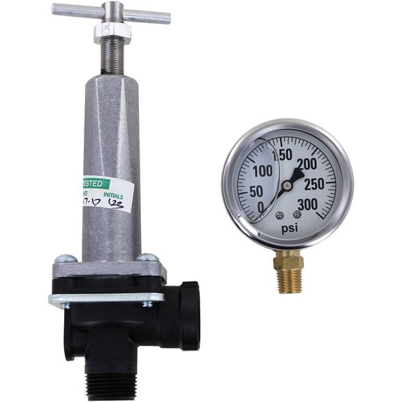 TeeJet 8460-3/4 Pressure Regulator with 300 PSI Pressure Gauge (Bundle, 2 Items)