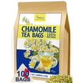 thumbnail image 1 of TeeLux Chamomile Tea Bags, Natural Chamomile Flowers Herbal Tea, Caffeine Free, 100 Count, 1 of 8