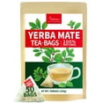thumbnail image 1 of TeeLux Yerba Mate Tea Bags, 3g/bag, Unsmoked Yerba Mate Tea, Rich in Antioxidant, 50 Count, 1 of 8
