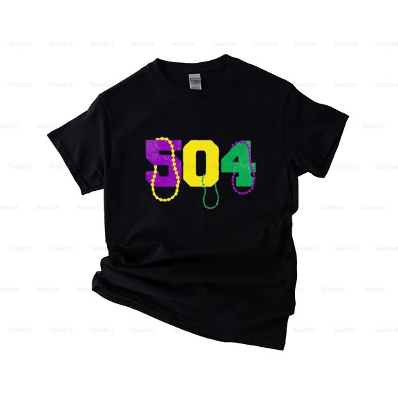 TeeMint31 Funny 504 New Orleans Mardi Gras Apparel Vintage Louisiana Celebration T-Shirt, SW, Hoodie Unisex, up to 5XL