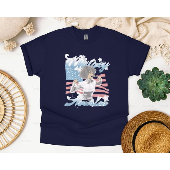 TeeMint41 Whitney Houston USA Baby White Music T-Shirt, SW, Hoodie Singer Patriotic Graphic Design Unisex, up to 5XL