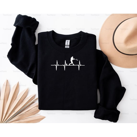 TeeNest02 Baseball Heartbeat EKG Line For Players And Fans Lover T-Shirt, SW, Hoodie Unisex, up size 5XL