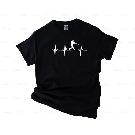 TeeNest02 Baseball Heartbeat EKG Line For Players And Fans Lover T-Shirt, SW, Hoodie Unisex, up size 5XL