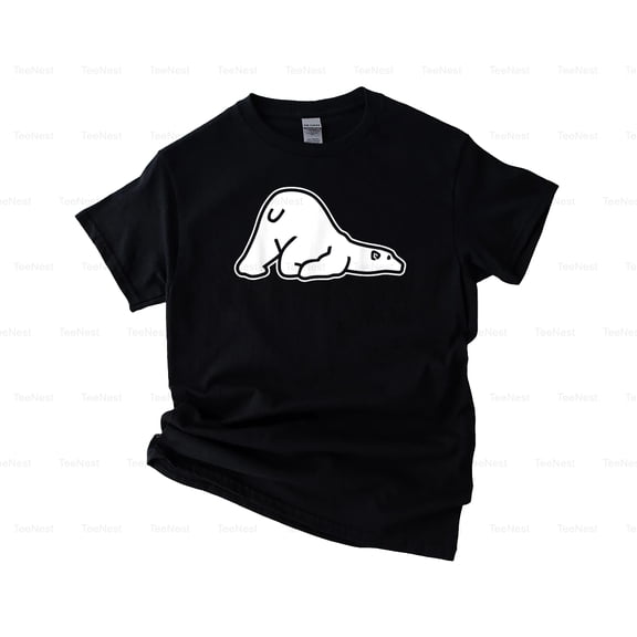 TeeNest16 Sleepy Polar Bear Funny Lazy Bear Design Animal Lover Arctic T-Shirt, SW, Hoodie Unisex, up size 5XL