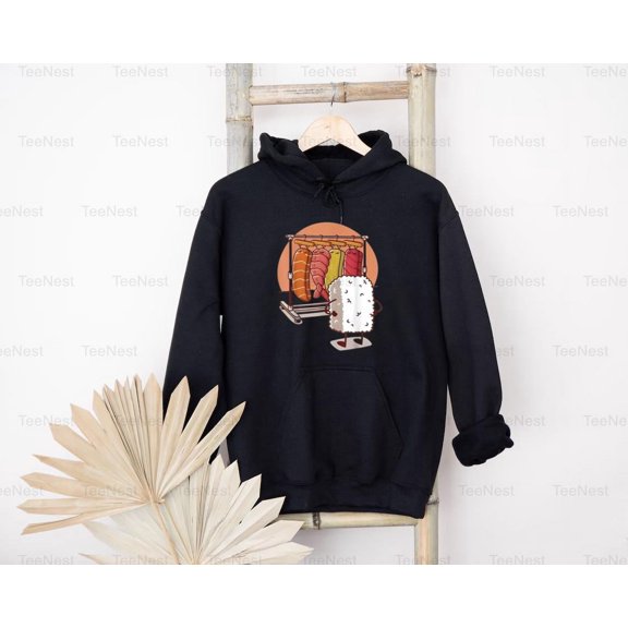 TeeNest17 Sushi Japanese Funny Clothes Food Which One Should I Eat Nigiri Roll Maki T-Shirt, SW, Hoodie Unisex, up size 5XL