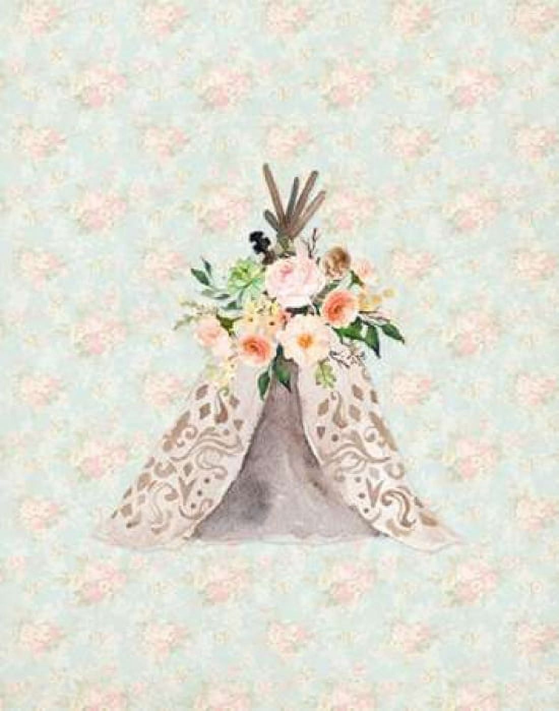 TeePee on Floral Canvas Art - Tara Moss (22 x 28)