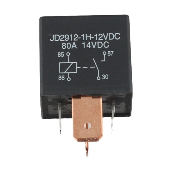 TeeRees 1 Pc Automotive Relay Waterproof Heavy Duty Relay 4 Pin Dc 24V 12V 80A 1912 Automotive Relay -40C~+125C Heavy Duty Relay