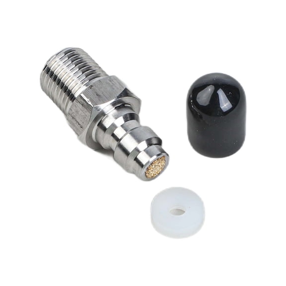 TeeRees 1 Piece 8mm Quick Connect Check Valve with Built in Filter for High Pressure Pumps M10*1 Stainless Steel And Copper