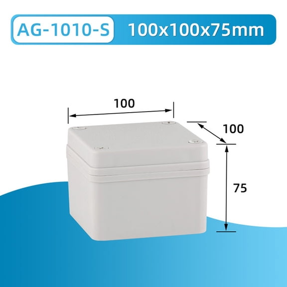 TeeRees 100X100X75mm Outdoor Electrical Junction Box Ip66 Plastic Project Box