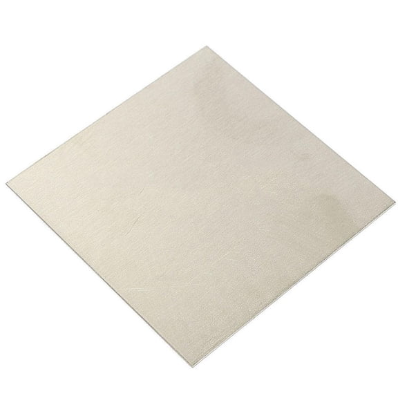 TeeRees 100X100mm Pure Nickel Plate Silver Pure Nickel Sheet Alkali-Resistant Equipment Catalysts Electroplating Practical