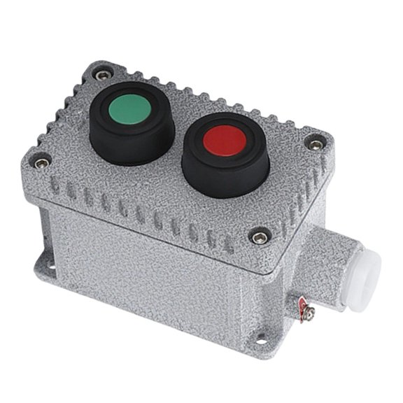 TeeRees 10A Explosion-Proof Pushbutton Station 220V 380V Two Button Start Stop Switch Ip65 for Industrial Oil Gas Textile Paper Plant