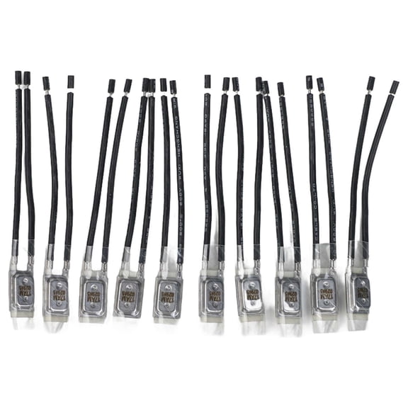 TeeRees 10Pcs 17Am 60-150°C Motor Thermal Protectors, Normally Closed Temperature Controller Switches, Automatic Resets Thermostats,75C