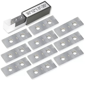 TeeRees 10Pcs Carbide Square Cutters insert 30X12X1.5mm 35 Solid Tungsten Carbide Carbide inserts for Wood Lathe Turning tool Accessory