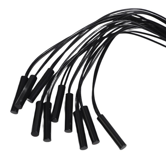 TeeRees 10Pcs Magnetic Cylindrical Plastic Sealed Reed Proximity Switch Replacement