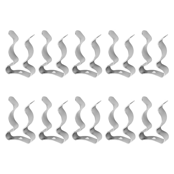 TeeRees 10Pcs tools Spring Terry Clips Snap Shed Closed Heavy Duty Wall Mount Clips Set,19mm