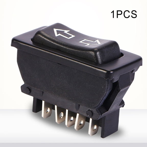 TeeRees 12V 20A 2-Way Momentary Electric Antenna Up/Down Rocker Switch 12 Volt Application Modified Switch Rocker Switch 5 Pin Blackļ¼1Pcs