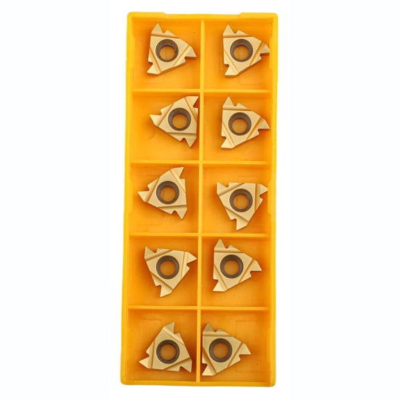 TeeRees 16Er Ag60 Bma Threading inserts 10Pcs Of Carbide tools for Precision for Turning And Metalworking Applications