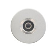 TeeRees 1PCS 48*8*25mm Rubber Press Wheel with Bearing Smooth for Edge Banding Machine