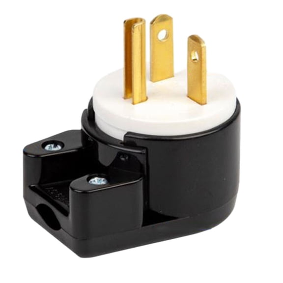 TeeRees 1PCs 5-20P U-S 3 Cores Generator Plug 90 Degree Elbow 360 Degree Rotating Plug 20A 125V Electrical Plugs Replacements