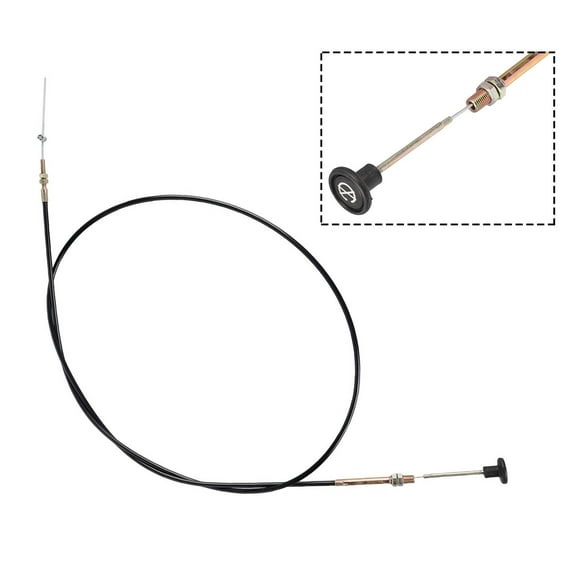 TeeRees 1Pc 2M Engine Stop Cable Stop Choke Bowden Cable Wire Control Bonnet Throttle Engine Fuel Flameout Wire for Car Truck