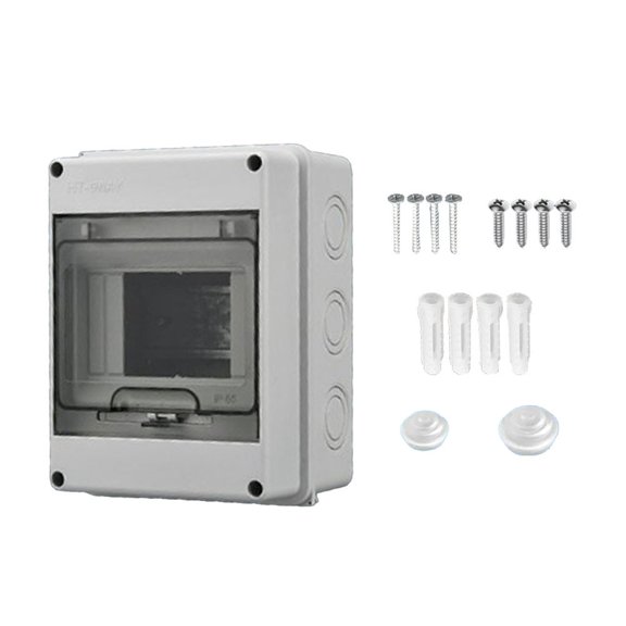 TeeRees 1Pc Ht Series Ip65 Waterproof Distribution Box Meter Box with Screws Suitable for Outdoor Use Easy Installation