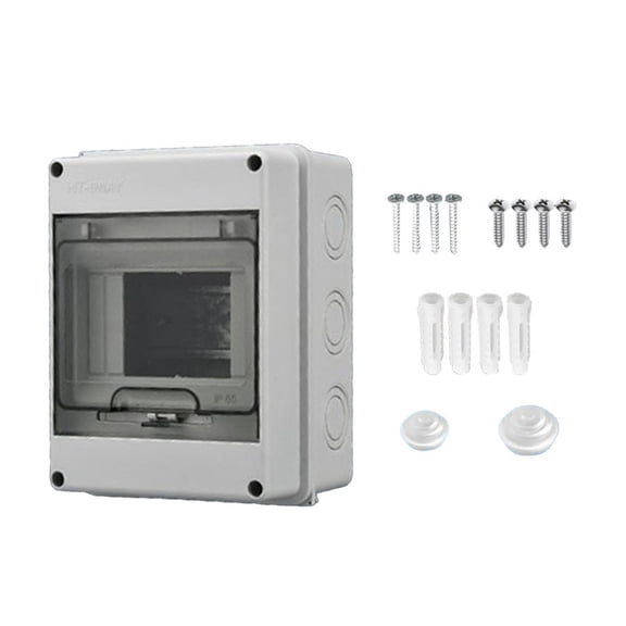 TeeRees 1Pc Ht Series Ip65 Waterproof Distribution Box Meter Box with Screws Suitable for Outdoor Use Easy installation