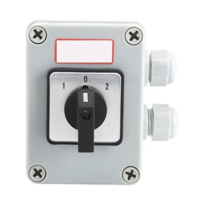 TeeRees 1Pc Szw26-20 20A 3Pole Rotary Cam Changeover Switch 3Gears 3-Section with Sealed Box for Industrial Control Switch