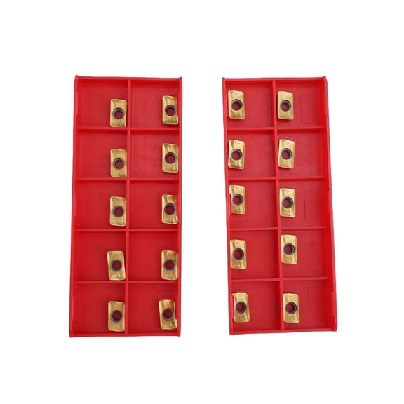 TeeRees 20 Pcs Carbide inserts Apkt11T3 with Tin Coating for Face Milling Superior Performance in Challenging Machining Environments