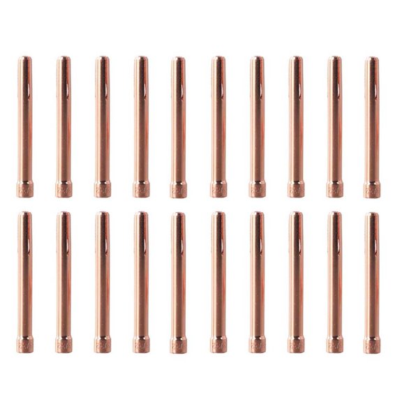 TeeRees 20Pcs 3/32" for Tig Collet Kit, for 2.4mm Copper Collet Tips & Bodies for Wp17/18/26