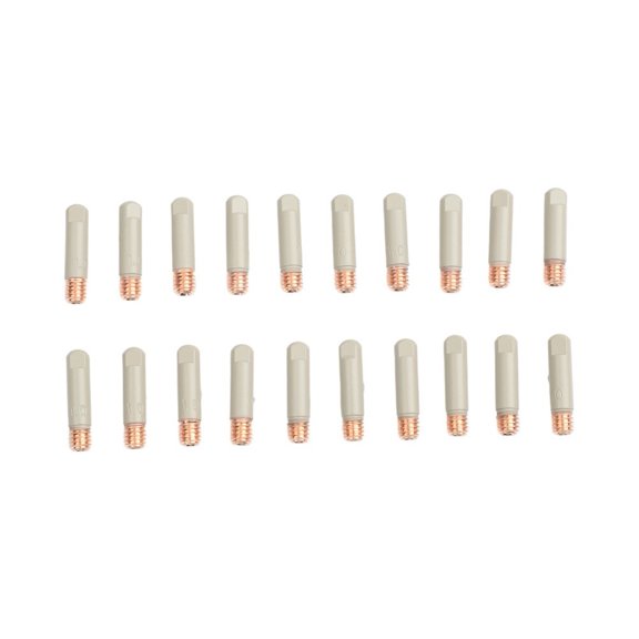 TeeRees 20Pcs for Mig Welder Welding Tips with Nonstick Coating 1 0mm M6 Thread Copper