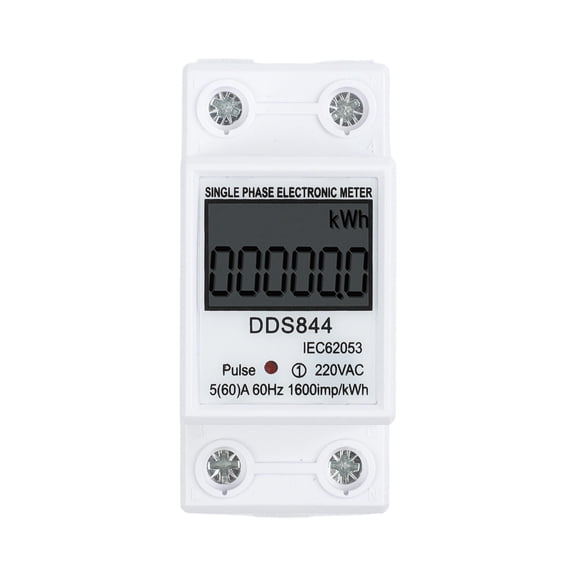 TeeRees 220V 60A Digital Single Phase Energy Meter Kwh Lcd Power Consumption Meter Electricity with Reset Function Electrical Equipment