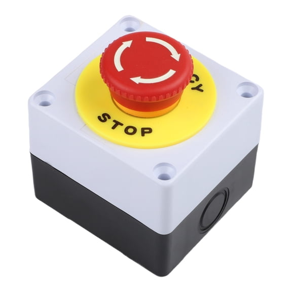 TeeRees 22mm Estop Push Button Switch Station Red for Electrical Installations