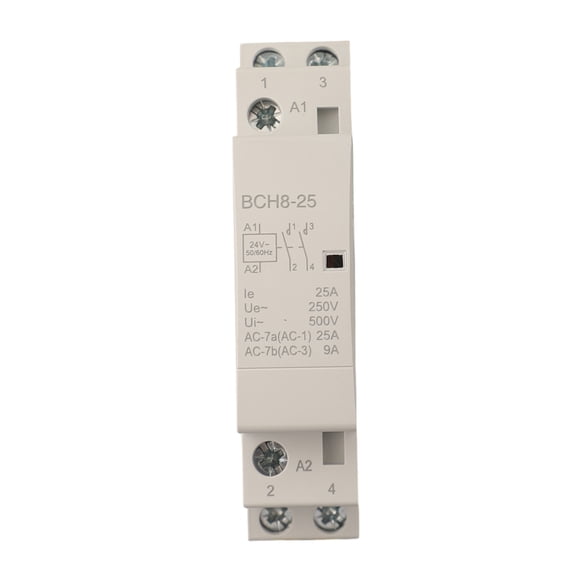 TeeRees 24V 25A Contactor 2P 2No Contactor Hospitals Hotels Compact Size No Noise